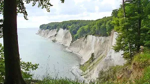 steep rugged cliffs on the island of Ruegen