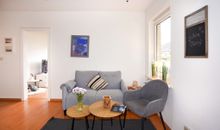 Apartment 38 "Skippers Topp", Apartmenthaus Hafenspitze,Blickrichtung Innenstadt/Binnenhafen