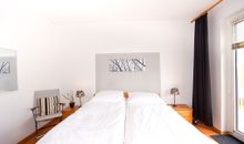 Apartment 38 "Skippers Topp", Apartmenthaus Hafenspitze,Blickrichtung Innenstadt/Binnenhafen