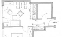 Apartment 29 "Heimathafen 29", Apartmenthaus Hafenspitze, Blickrichtung Innenstadt/Binnenhafen
