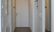 Apartment 29 "Heimathafen 29", Apartmenthaus Hafenspitze, Blickrichtung Innenstadt/Binnenhafen