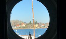 Apartment 1 "Nordlicht" -  Blickrichtung Binnen- und Yachthafen/offenes Meer