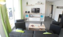 Apartmenthaus Hafenspitze  Ap. 31 "Ankerplatz 31" Blickrichtung Binnenhafen West/Innenstadt/Seitlicher Meerblick