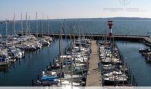 Apartment 25, Pier 25, Apartmenthaus Hafenspitze Blickrichtung offene See/Strand