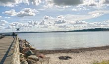 Apartment 25, Pier 25, Apartmenthaus Hafenspitze Blickrichtung offene See/Strand