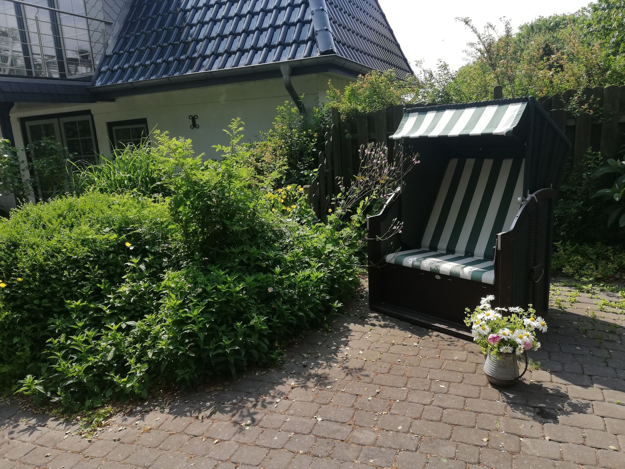 Ferienwohnung Manu  3Ps  1 Hund Strandnah Ueckermünde mit Terrasse, Garten und Grill
