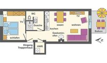 Les Belles, Haus Cecile, FW Attractive, Whg. 4
