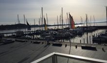 Apartment 2  - "Am Leuchtfeuer 2" - Blickrichtung Yacht-, Binnenhafen und offene See