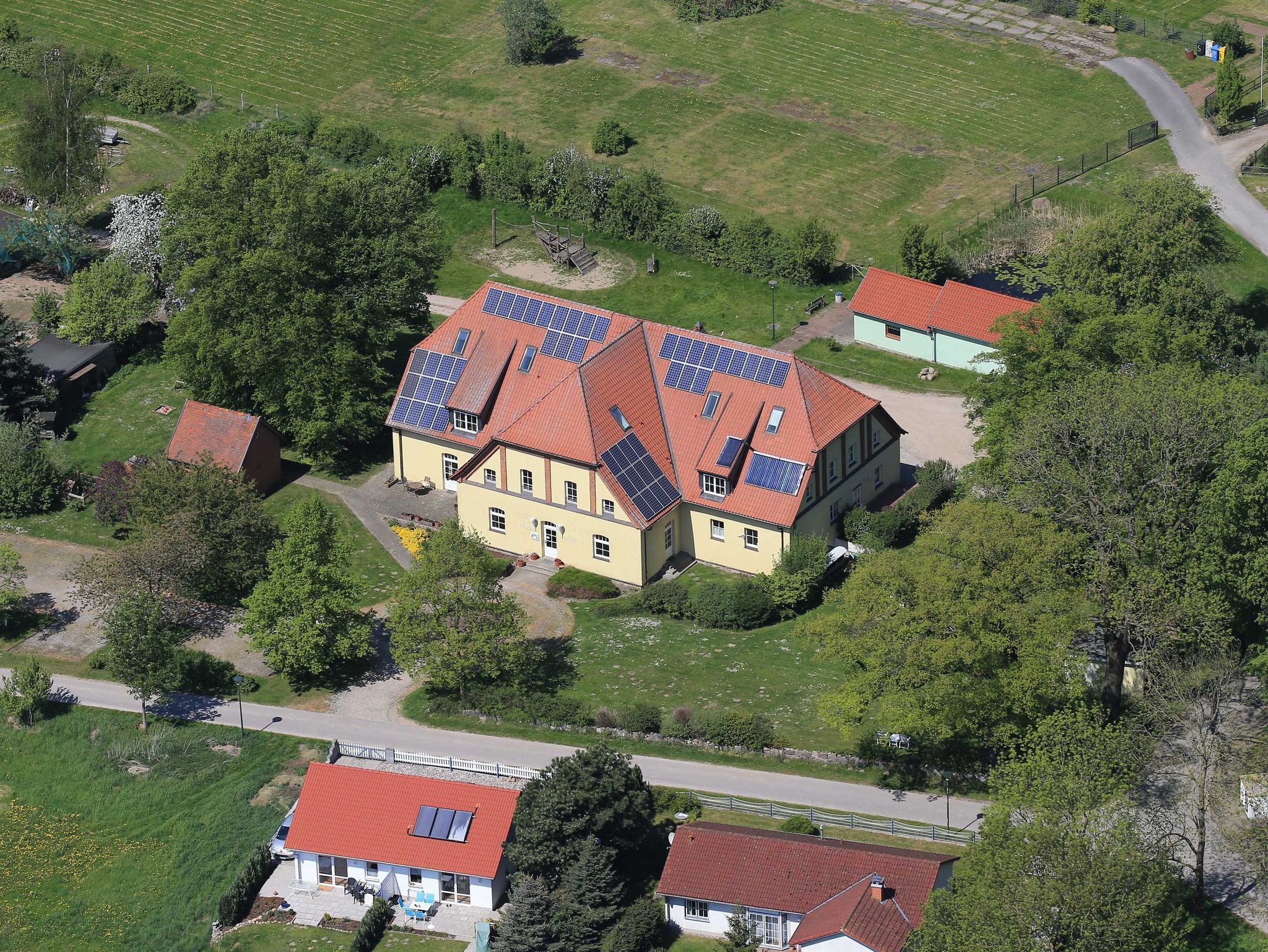 Lerchenhof Haus Wiesengrund - Luftaufnahme