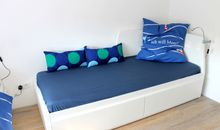 Retro-Apartment in zentraler Lage: Entspannen im Familienbungalow mit Garten (9228)