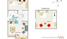 Der Grundriss der Wohnung
