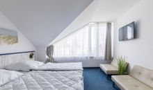 Gemütlicher Ledersessel im Wohnzimmer