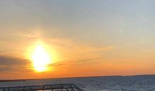 Strand mit Sonnenuntergang