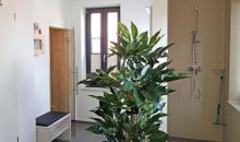 1. Badezimmer im OG mit zubuchbarer Sauna und ebenerdiger Dusche