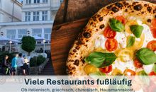 Viele Restaurants fußläufig, Ob italienisch, griechisch, chinesisch, Hausmannskost, oder Lust auf fangfrischen Fisch - alles da