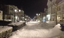 Hauptstraße Ostseebad Binz im Winter
