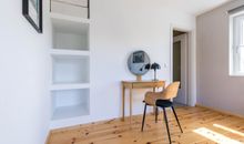 Arbeitsplatz im Schlafzimmer