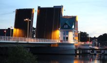 Abendstimmung an den Kahnstellen in Maasholm.