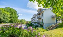 Die Appartementanlage Am Grün von außen