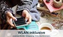 Kostenfreies WLAN zu jeder Zeit in allen Räumen!