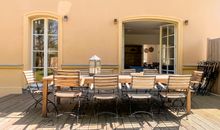 Gutshof Liepe - Ferienwohnung im Erdgeschoss Terrasse