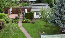 Blick auf die Gästeterrasse