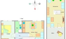Der Grundriss der Wohnung