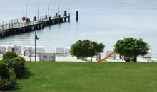 Ausblick zum Strand/ Seebrücke