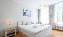 Das Schlafzimmer mit Doppelbett