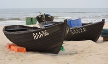 Fischerboote am Baaber Fischerstrand