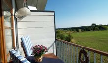 Der Balkon vom Schlafzimmer aus