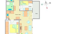 Der Grundriss der Wohnung