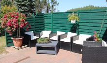 sonnige Terrasse