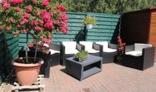 sonnige Terrasse