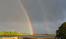Regenbogen über der Schlei