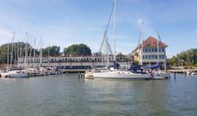 Ausblick auf die Schlei und den Garten