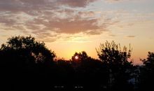 Sonnenaufgang von einem der beidem Balkone