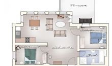 Gutshaus Grubnow Ferienwohnung 4 mit Hund am Wasser Sauna und WLAN incl.