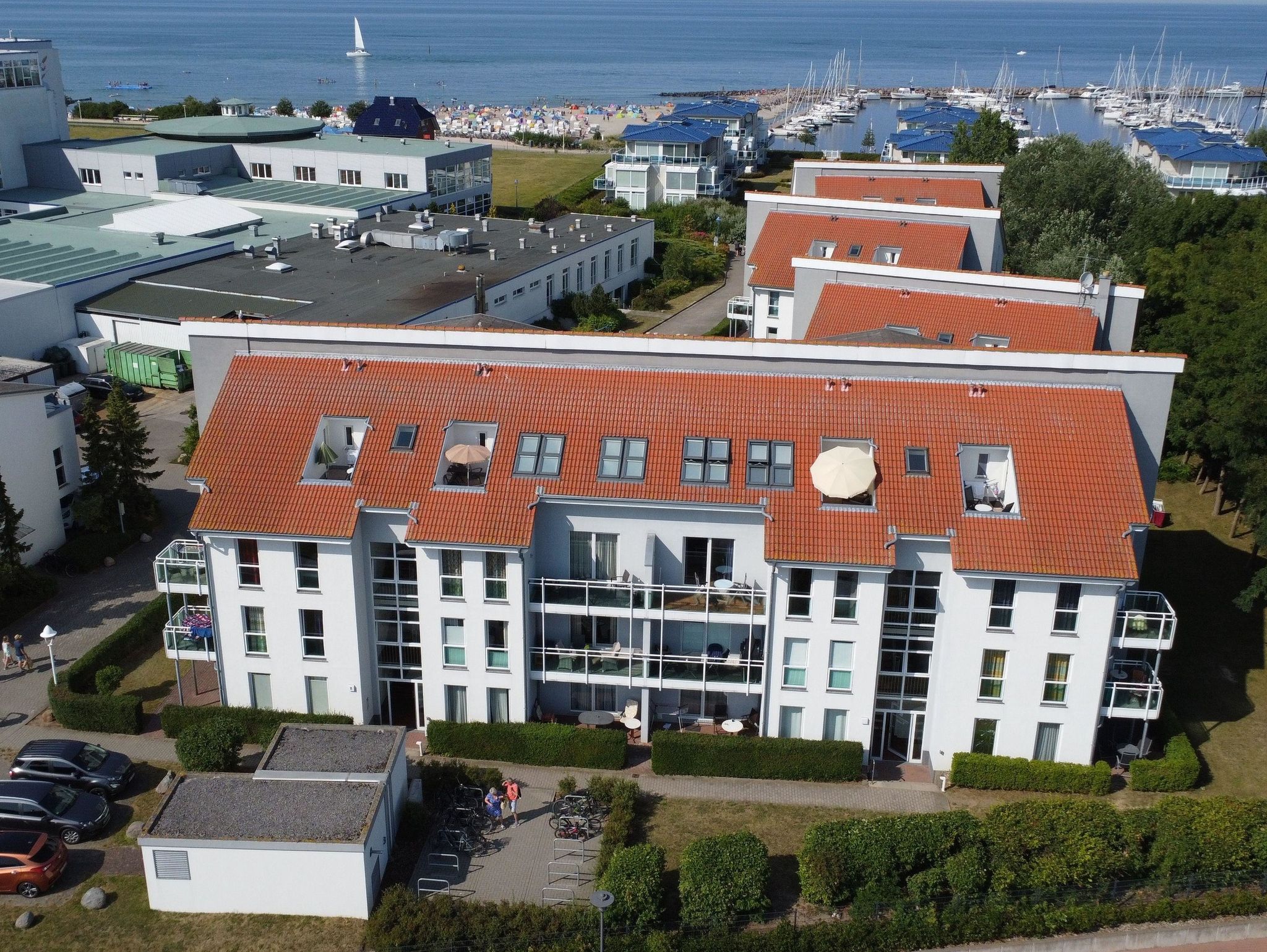 Villa Hildegard-Strand 200 Meter-Balkon-Zentrum von Binz/2