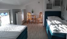 Fewo 8, Box-Betten, 1. Stock, Terrasse mit Strandkorb