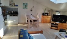 Fewo 8, Box-Betten, 1. Stock, Terrasse mit Strandkorb