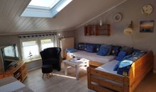 Fewo 8, Box-Betten, 1. Stock, Terrasse mit Strandkorb
