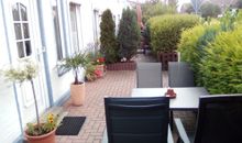 Fewo 8, Box-Betten, 1. Stock, Terrasse mit Strandkorb