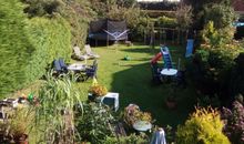 Fewo 8, Box-Betten, 1. Stock, Terrasse mit Strandkorb