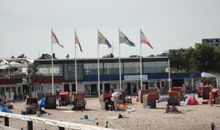 Fewo 8, Box-Betten, 1. Stock, Terrasse mit Strandkorb