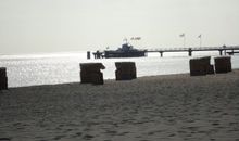 Fewo 8, Box-Betten, 1. Stock, Terrasse mit Strandkorb