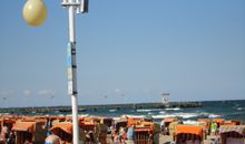 Fewo 8, Box-Betten, 1. Stock, Terrasse mit Strandkorb