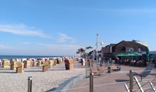 Fewo 8, Box-Betten, 1. Stock, Terrasse mit Strandkorb