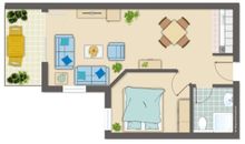 Yachthafenresidenz - Wohnung 7203 / 839