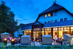 Abendstimmung auf der Terrasse